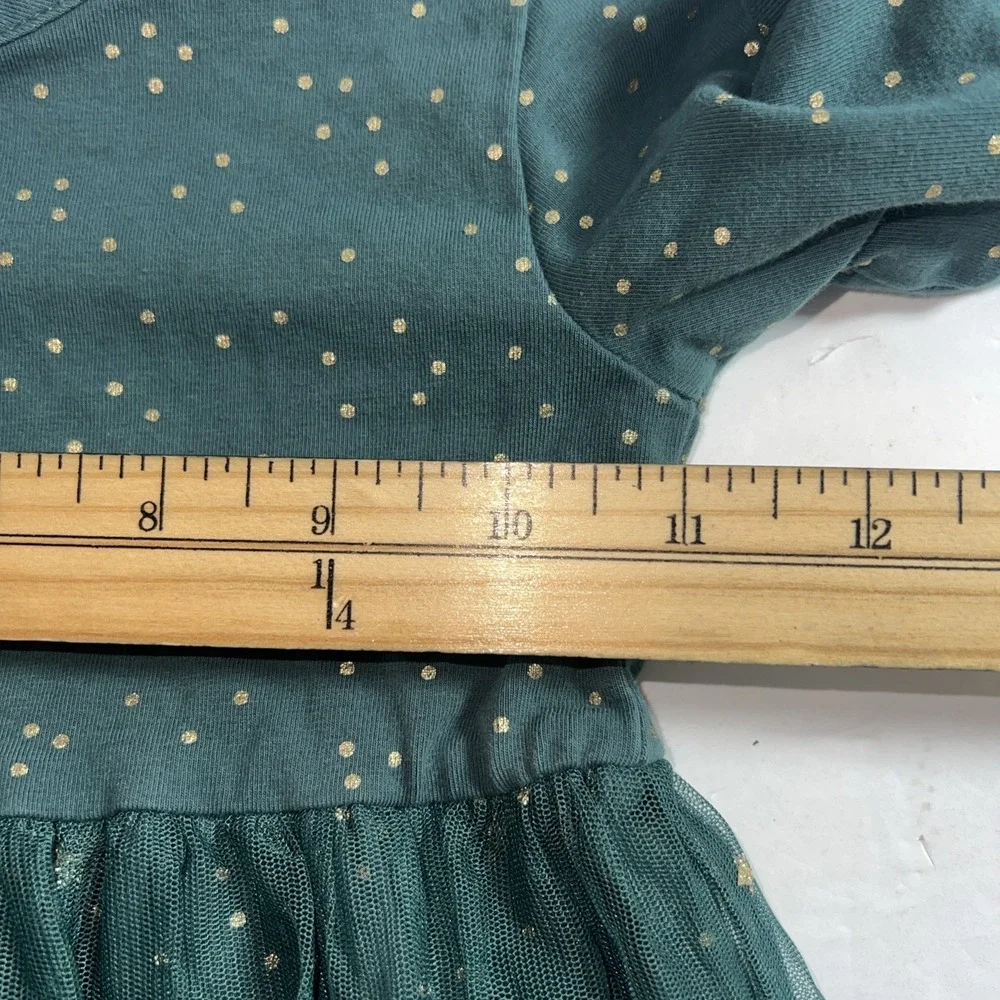 Hanna Andersson girl's Tulle Dress Green‎ Holiday Size 3T